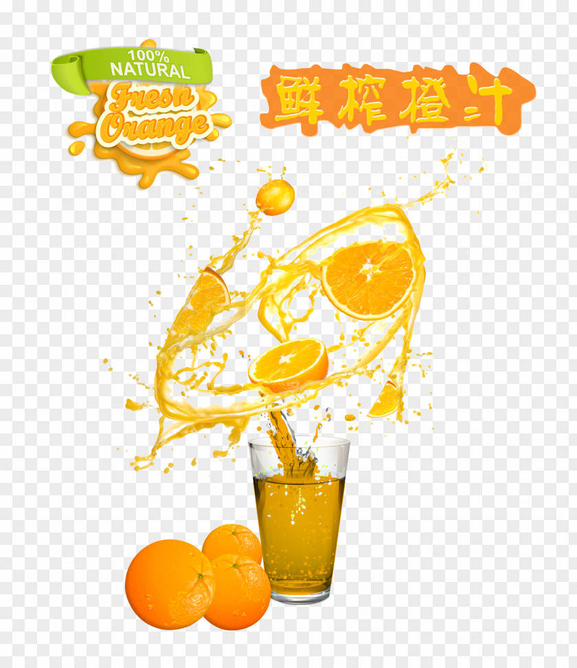 Freshly Squeezed Orange Juice Smoothie Milkshake Apple PNG