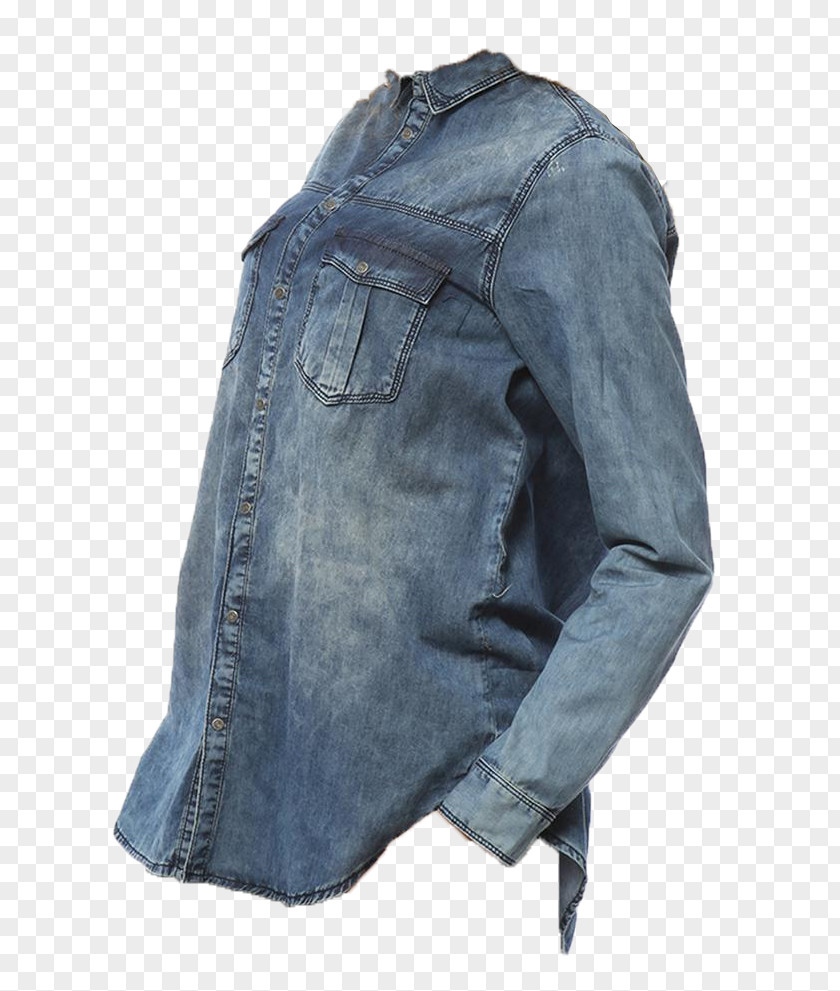 Jeans Leather Jacket Denim Sleeve PNG