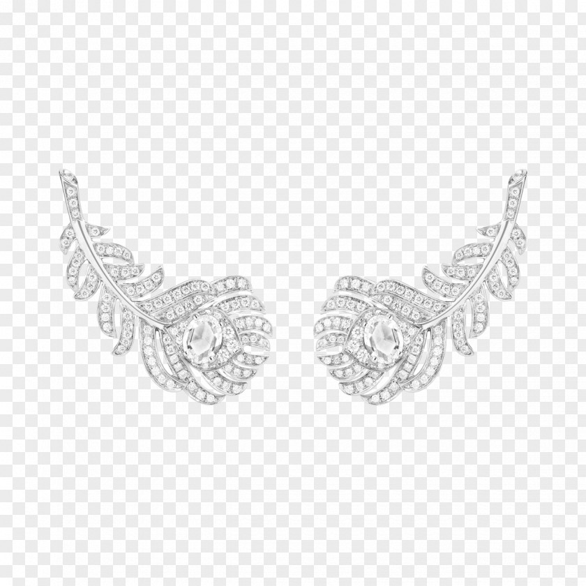Necklace Earring Jewellery Boucheron Plume De Paon PNG
