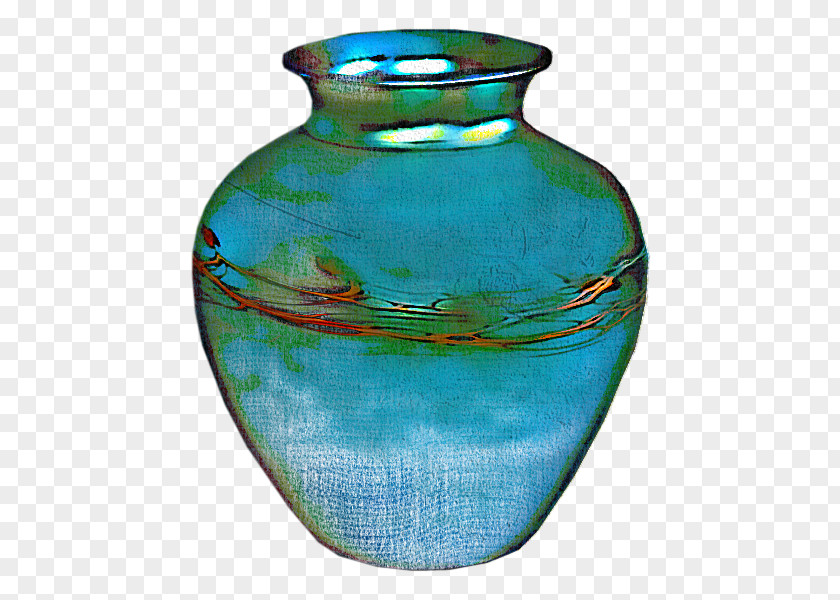 Vase Aqua Blue Turquoise Urn PNG