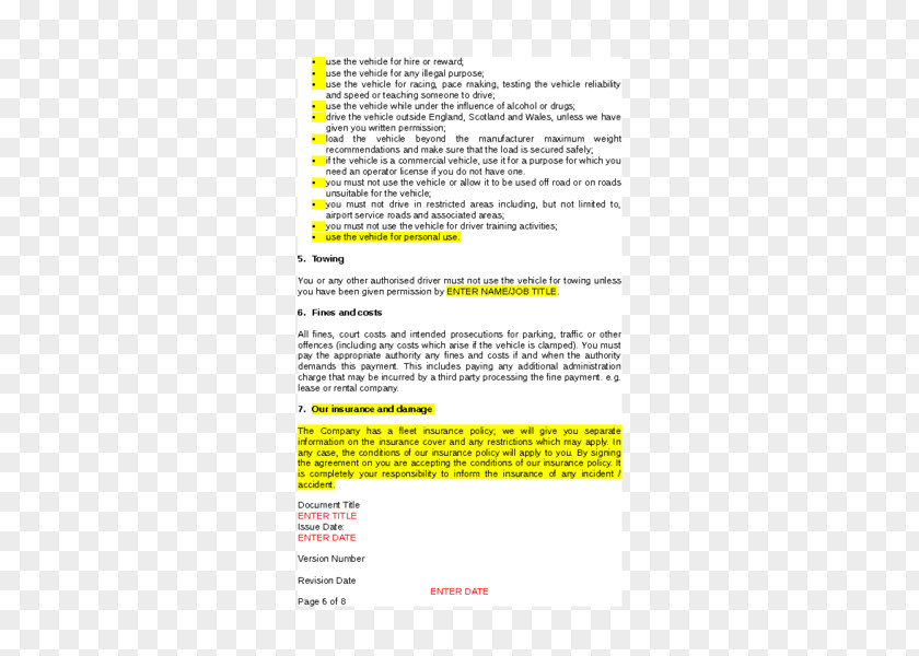 Company Policy Document Line PNG