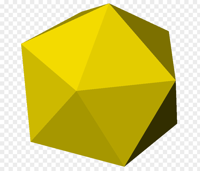 Shape Regular Icosahedron Three-dimensional Space Archimedean Solid PNG