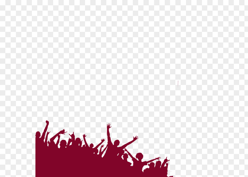 Silhouette Crowd Element Poster PNG