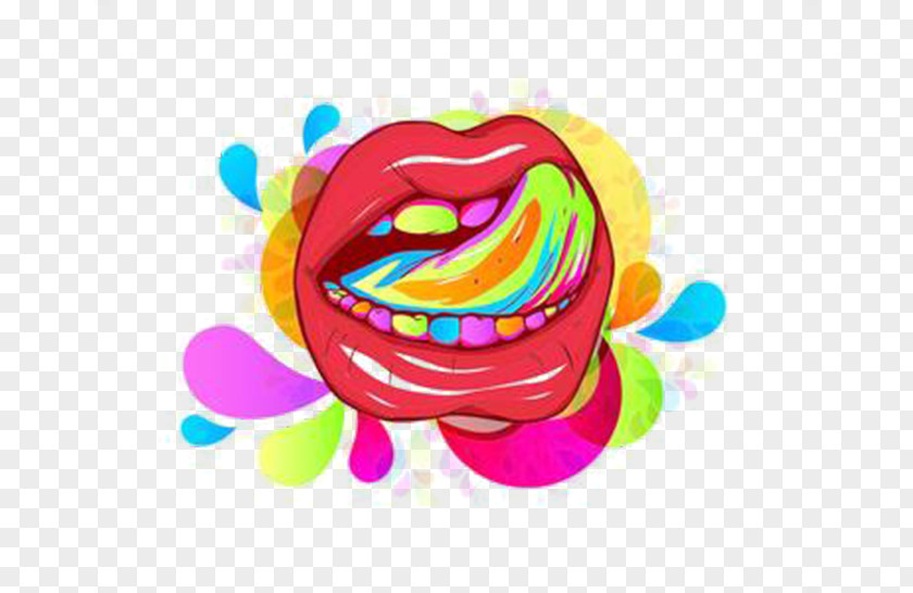 Vector Lips T-shirt Stock Photography Lip Clothing PNG