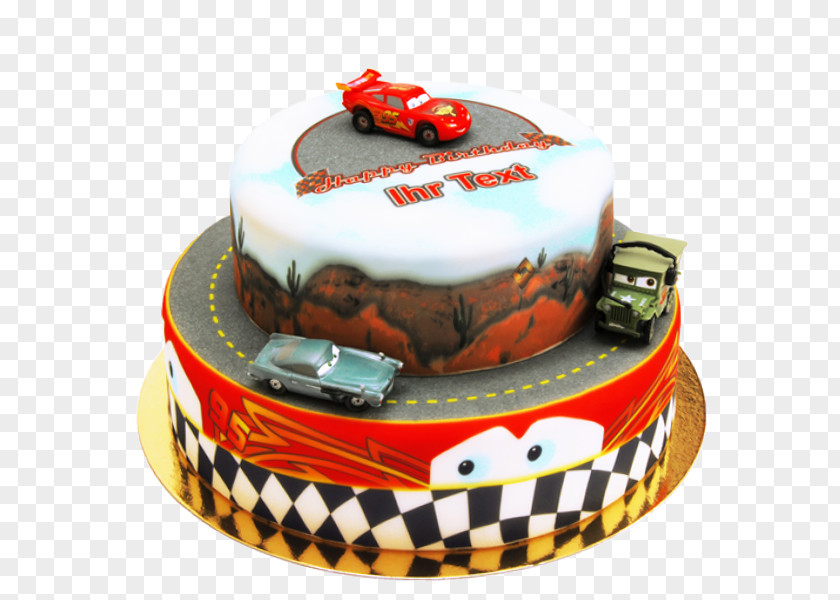 Birthday Cake Torte Finn McMissile Lightning McQueen Sarge PNG