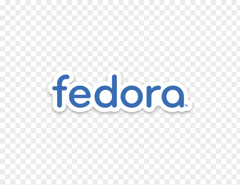 Blue Font Fedora Project Red Hat Logo Linux PNG