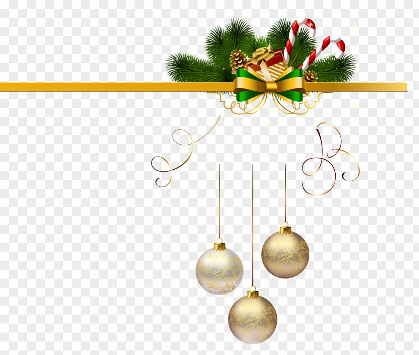 Christmas Elements Ornament Santa Claus Gift PNG