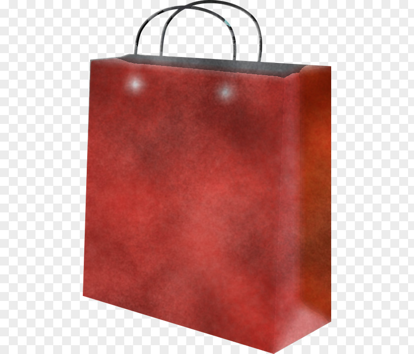 Leather Rectangle Shopping Bag PNG