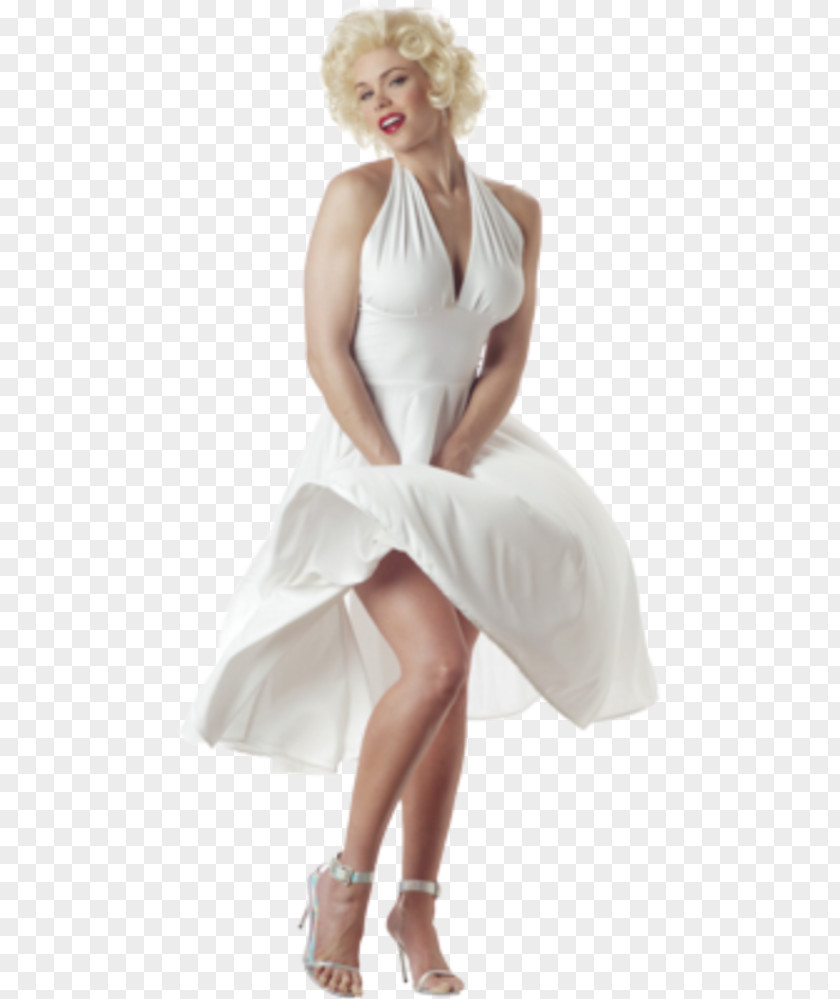 Marilyn Monroe The Seven Year Itch Hollywood Halloween Costume PNG