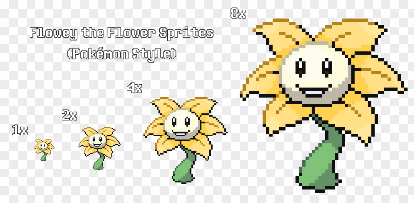 Sprite Flower Pokémon Yellow Flowey Drawing PNG