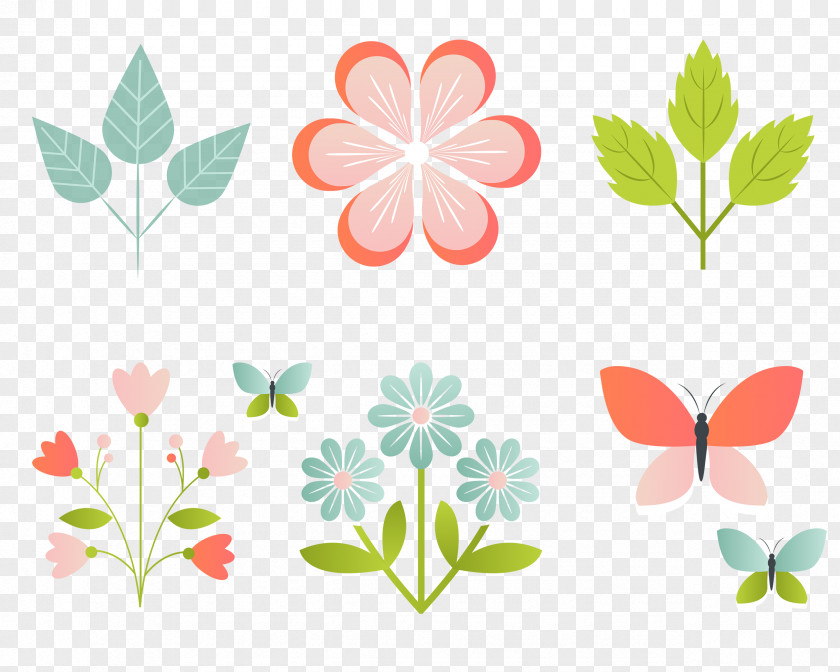 Blossoms Design Element Vector Graphics Image Euclidean PNG