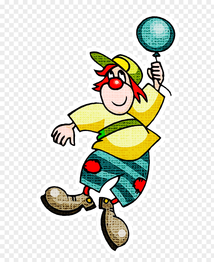 Cartoon Juggling Clown PNG