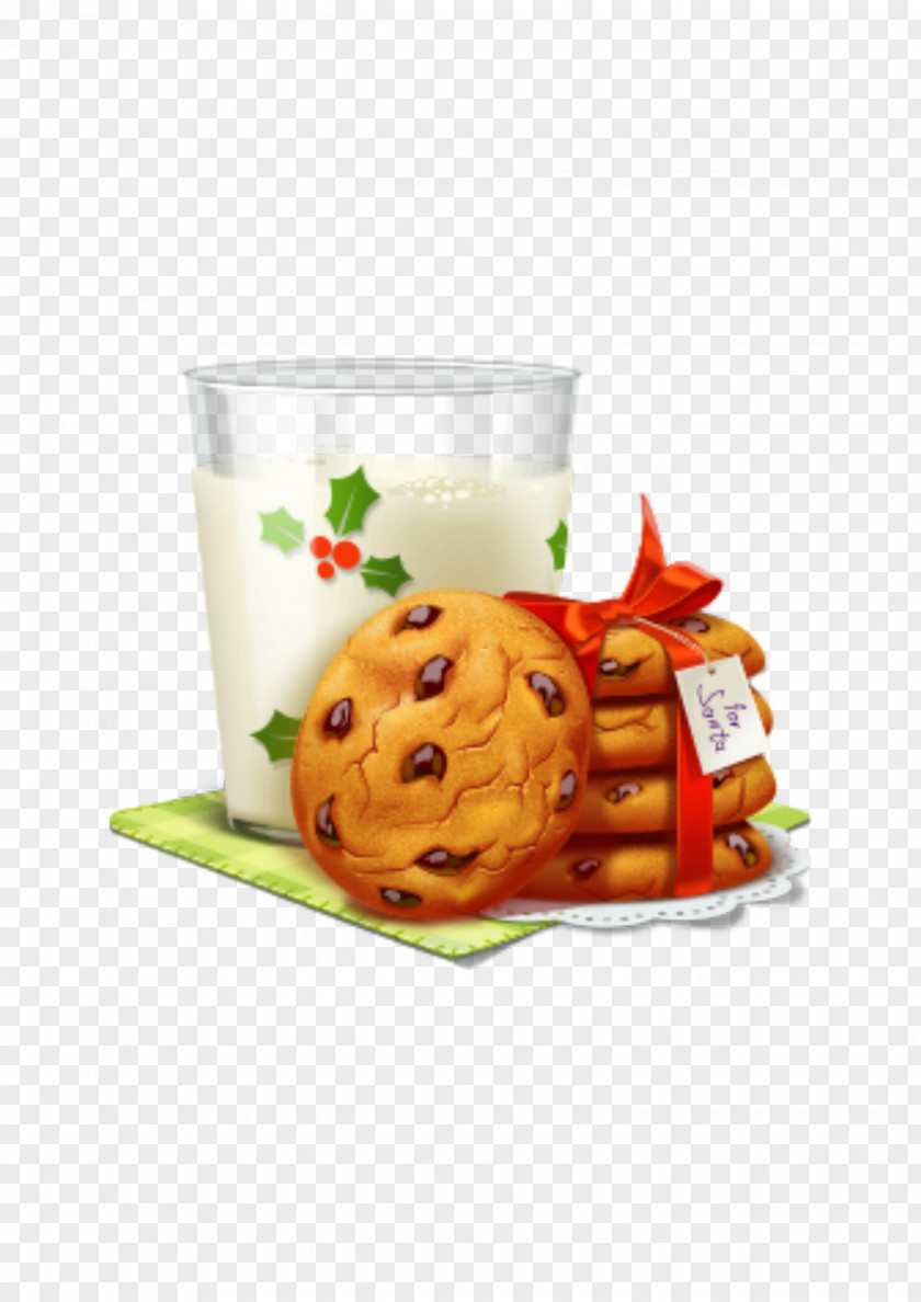 Milk Biscuits Christmas Santa Claus Icon PNG