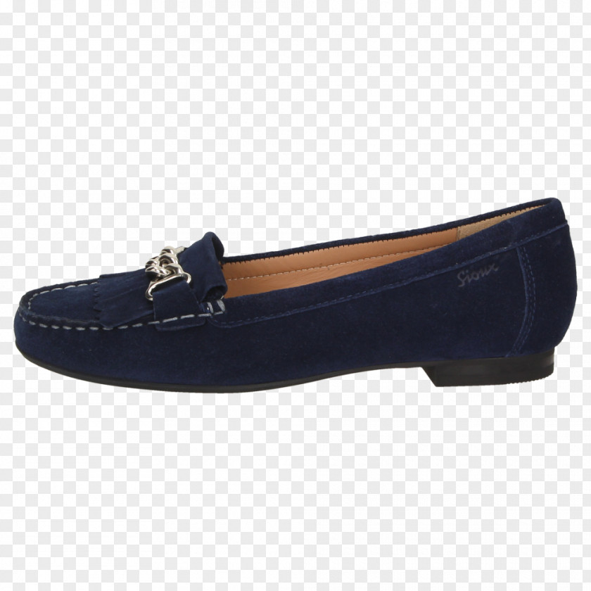 Mocassin Slip-on Shoe Suede Walking Electric Blue PNG