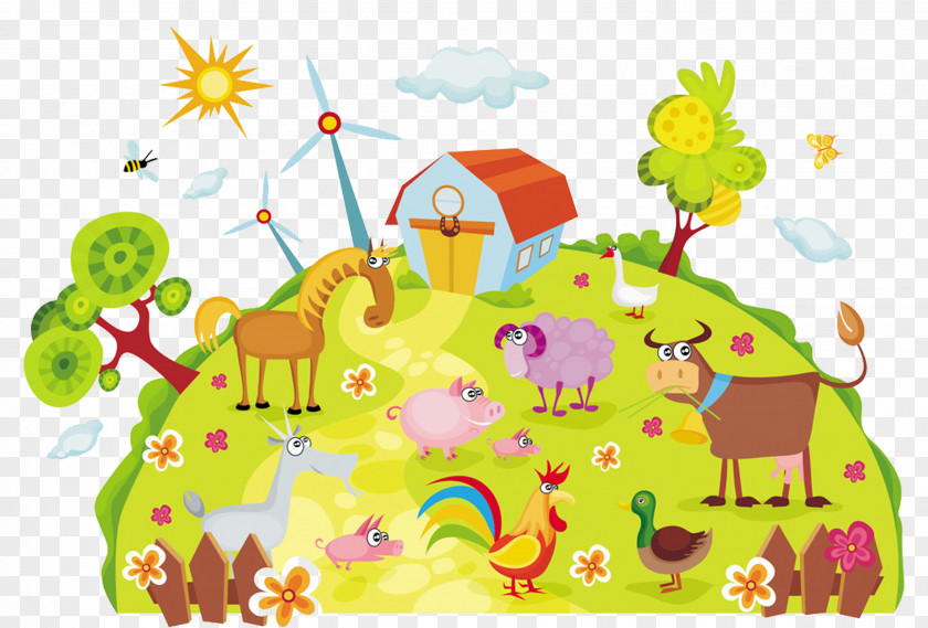 Cartoon Chicken Vector Graphics Cattle Stock Photography Illustration Image PNG