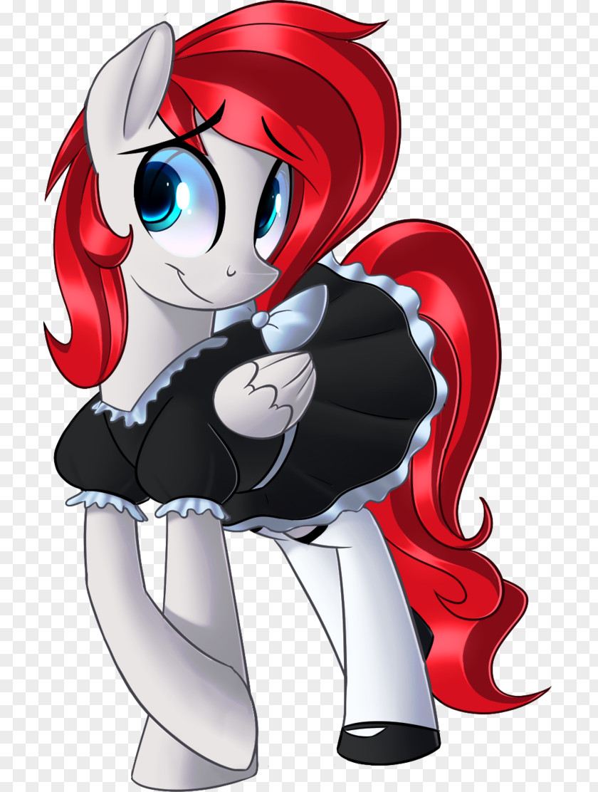 Maid Pony Cartoon Drawing DeviantArt PNG