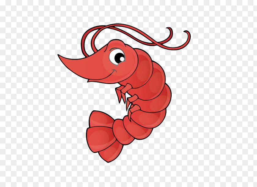 Red Crawfish Lobster Caridean Shrimp Drawing Clip Art Cartoon PNG