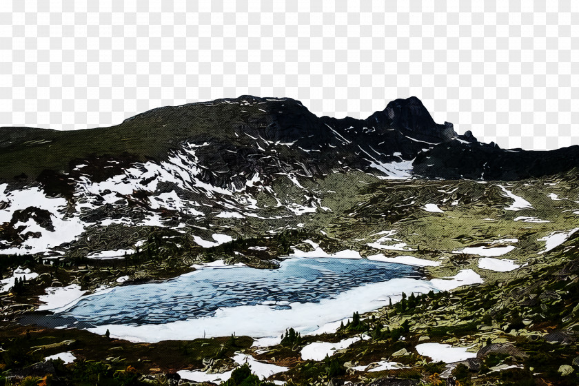 Tarn Wilderness Mount Scenery Ridge Mountain PNG