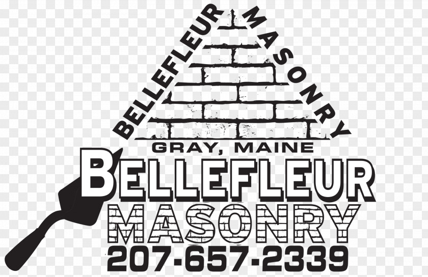 Bellefleur Masonry Bricklayer Logo Christmas Tree Font PNG