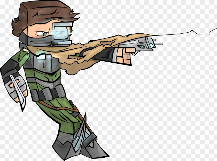 Hand Drawn Robot Minecraft Video Game Avatar Character PNG