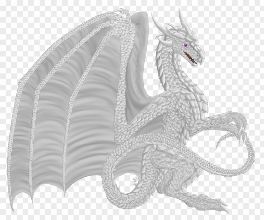 Hello There Dragon White PNG