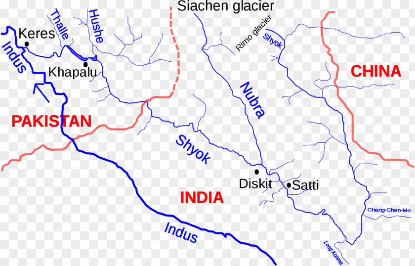 Indus Valley Civilisation River Siachen Glacier Karakoram Highway Map PNG