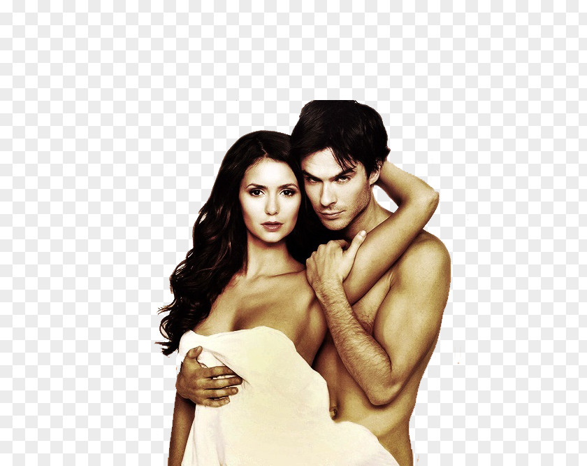 Nina Dobrev Ian Somerhalder The Vampire Diaries Damon Salvatore Elena Gilbert PNG