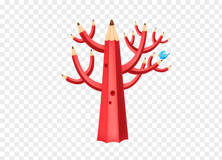 Pencil Tree Clip Art PNG