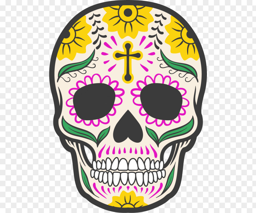Skull Calavera Day Of The Dead Art Mexican Cuisine PNG