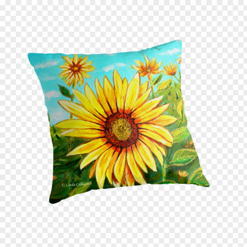 Sunflower Leaf Common Cushion Throw Pillows Seed PNG