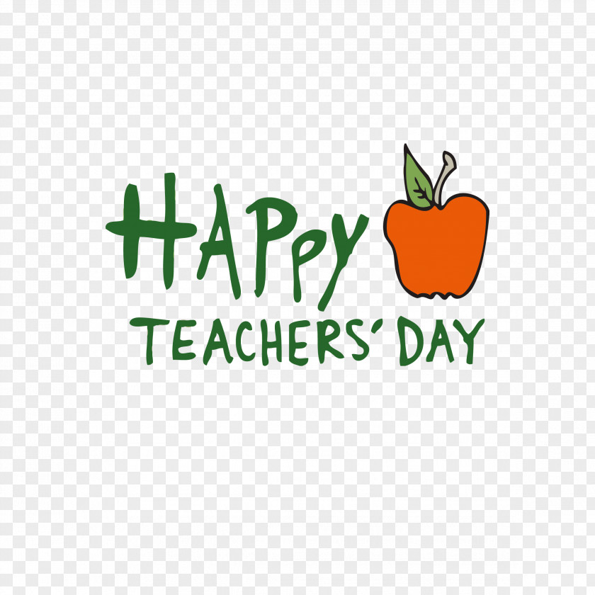 Happy Teacher's Day Blessing Slogan Teachers Template PNG