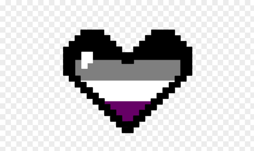 Lgbt Heart Minecraft Pixel Art Drawing PNG