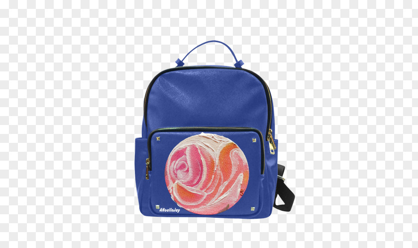 Painted Plum Blossom Backpack Handbag Pocket Travel PNG