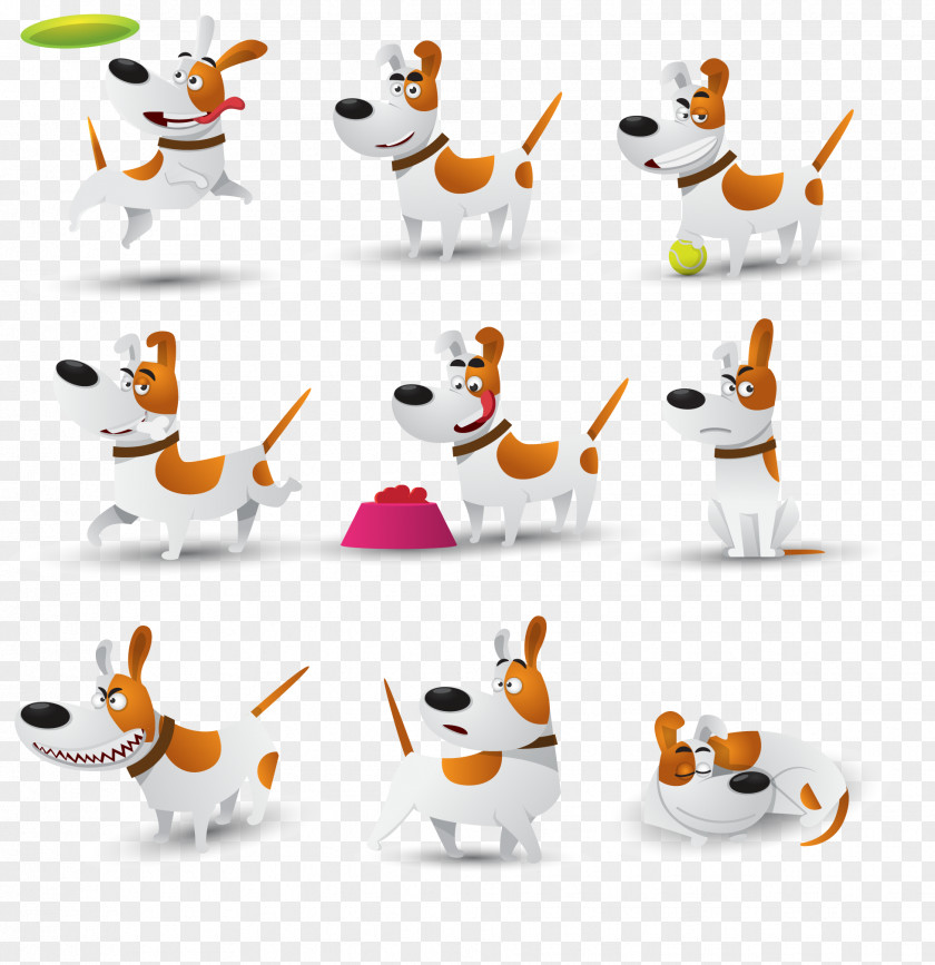 Pet Cute Dog Set Clip Art PNG