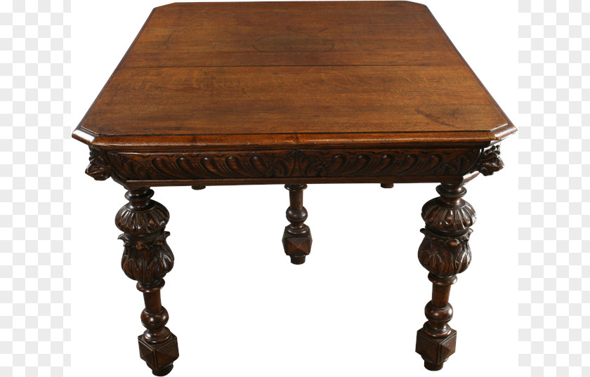Table Refectory Antique Furniture PNG
