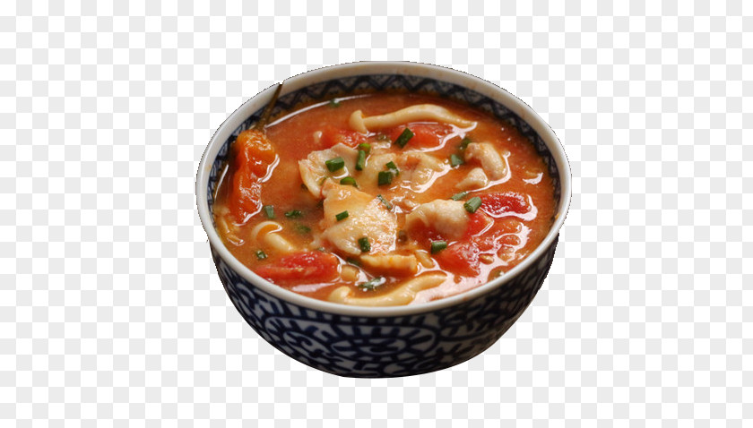 A Bowl Of Tomato Mushroom Meat Shuizhu Gumbo Antipasto Canh Chua PNG
