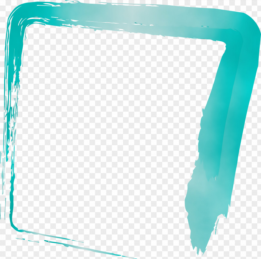 Aqua Turquoise Teal Rectangle PNG