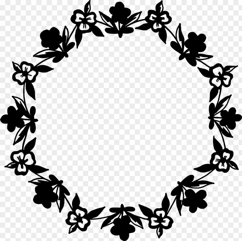 FLORAL CIRCLE Flower Circle Clip Art PNG