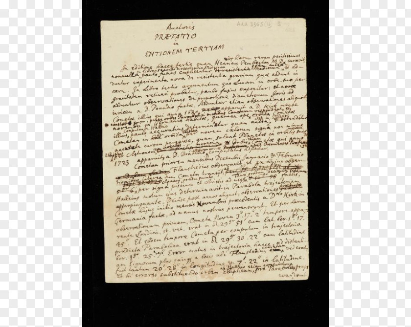 Isaac Newton Document PNG