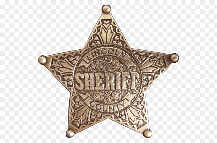 Sheriff American Frontier Badge Texas Cowboy PNG