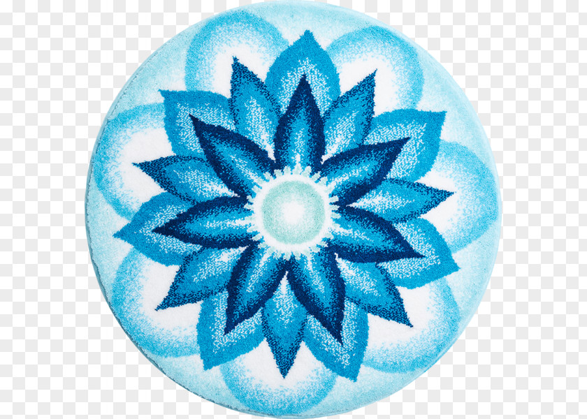 Blue Mandala Carpet House Bathroom PNG