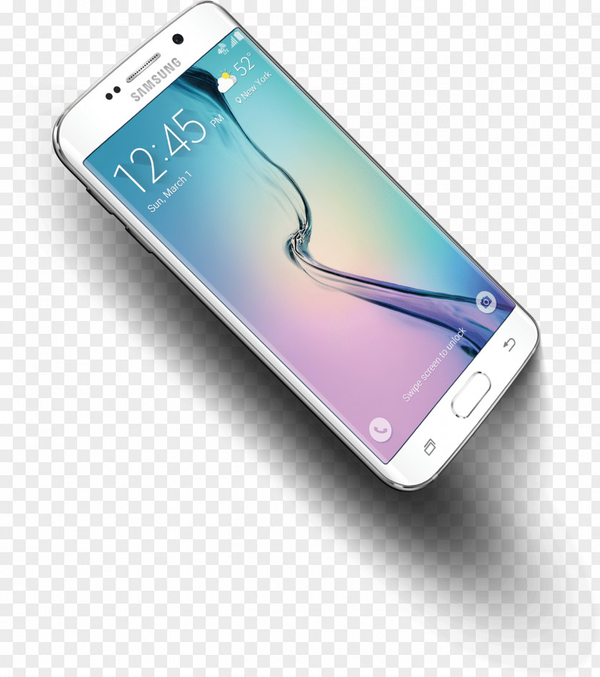 Intelligent Mobile Phone Samsung Galaxy S6 Edge Telephone Smartphone Apple PNG