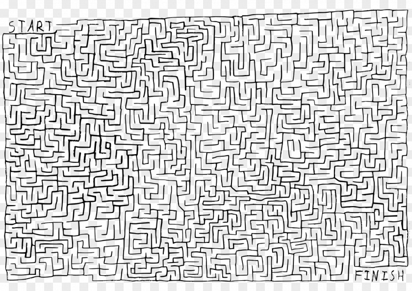 Maze Monochrome Photography Rectangle Pattern PNG