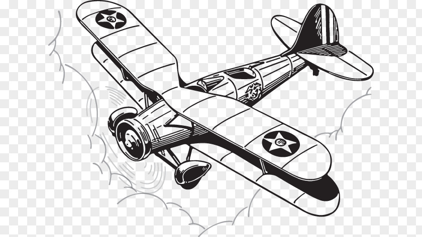 Propellerdriven Aircraft Model Airplane Drawing PNG