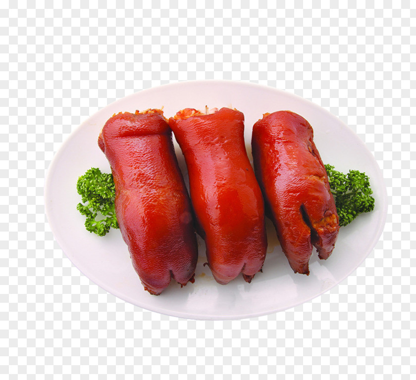 A Dish Of Boiled Piglets Red Cooking Siu Yuk Domestic Pig Lechon Pigs Trotters PNG