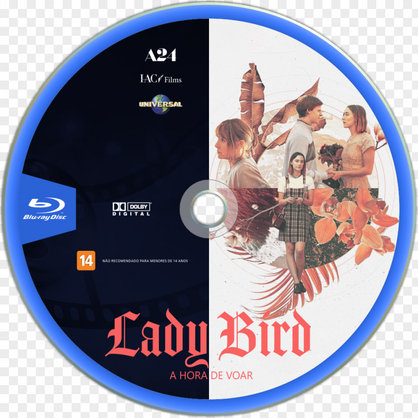 Lady Bird Film Poster Art PNG