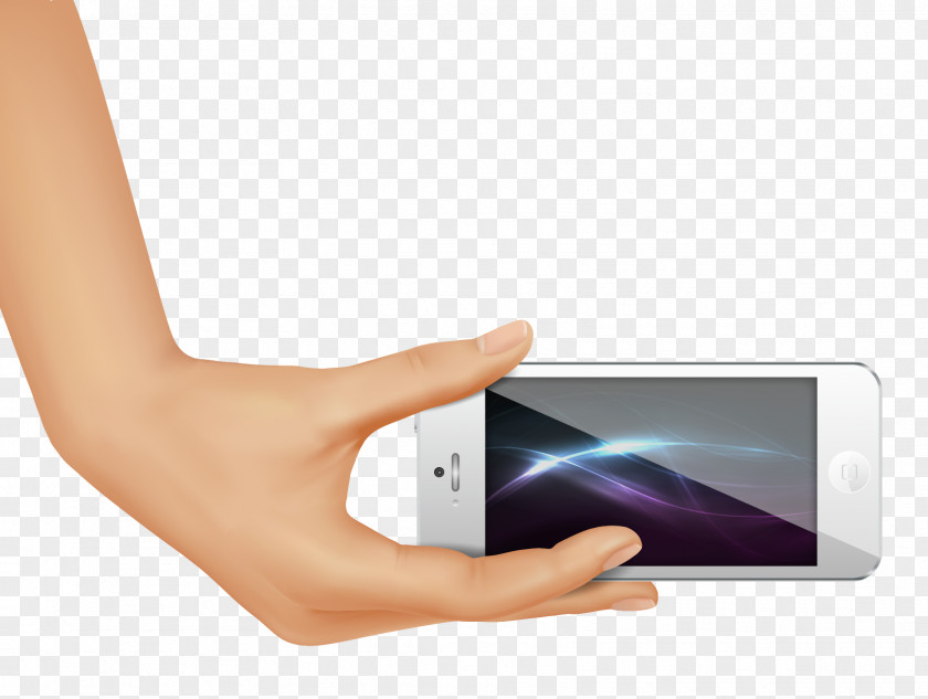 Single Hand IPhone 5 Smartphone PNG