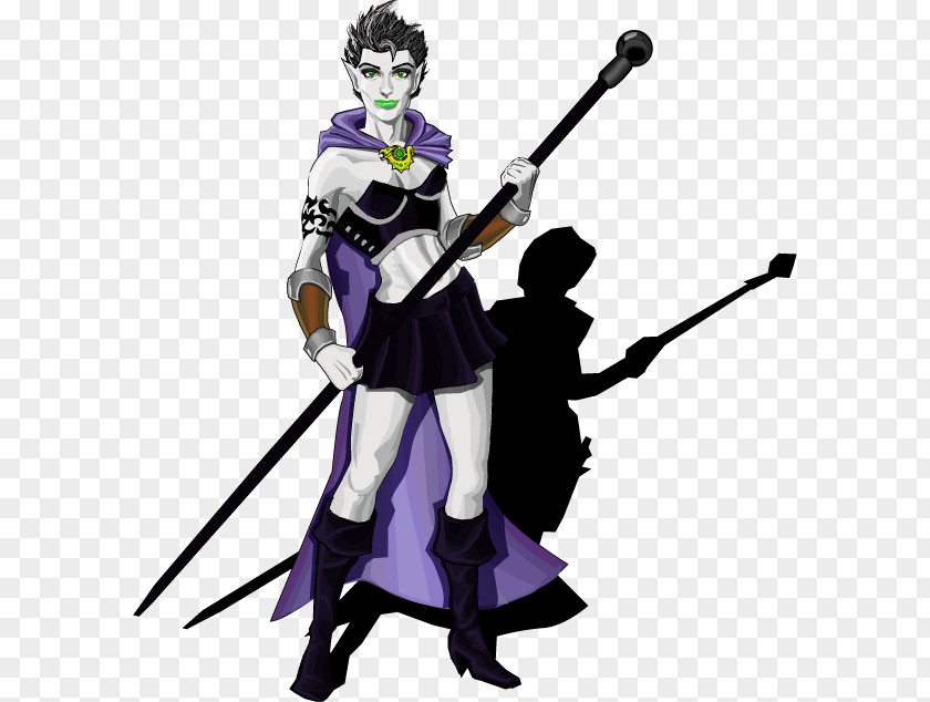 Sorceress Joker Costume Purple PNG