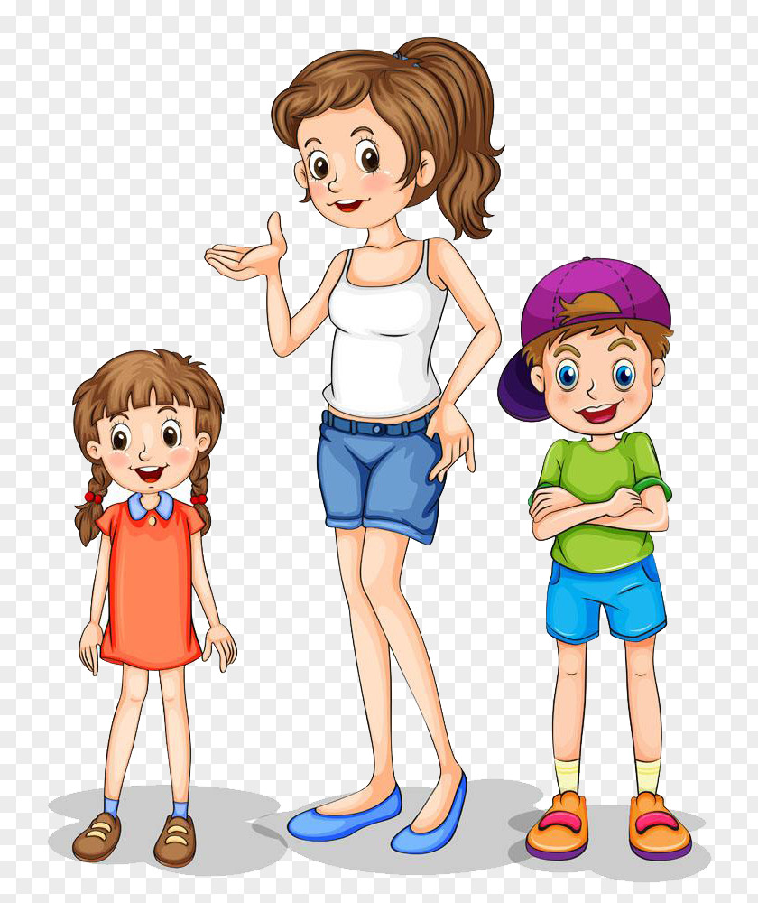 Three Children Family Stock Photography Clip Art PNG