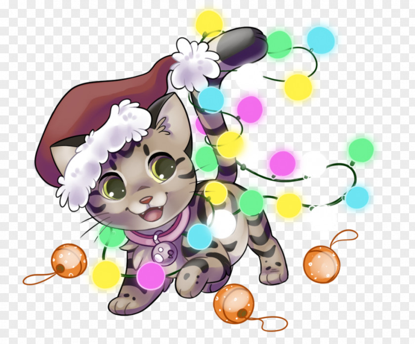 Cat Kitten Meow Christmas PNG